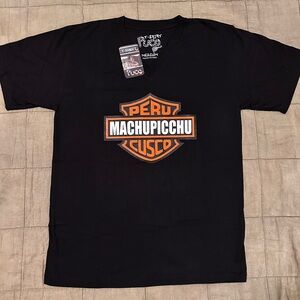 Peru Machu Picchu Cusco Graphic Tee – Black – Medium – NWT
